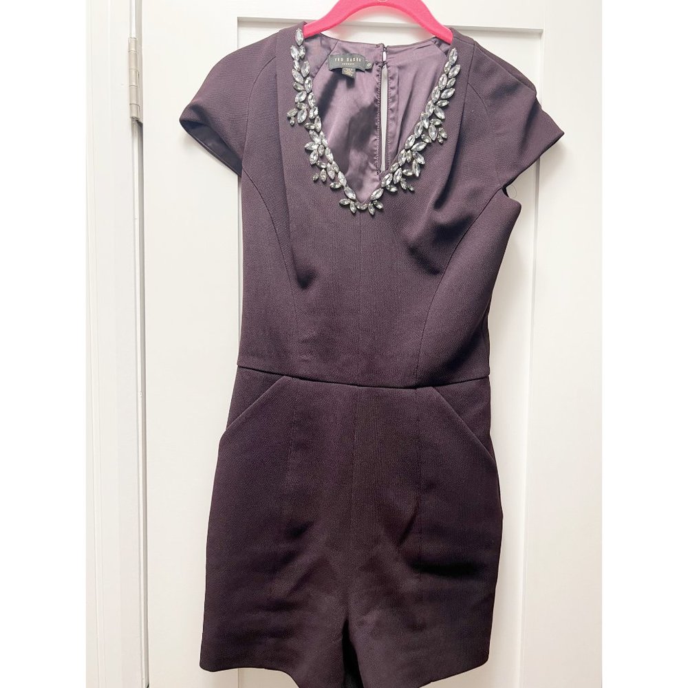 TED BAKER EMBELLISHED ROMPER